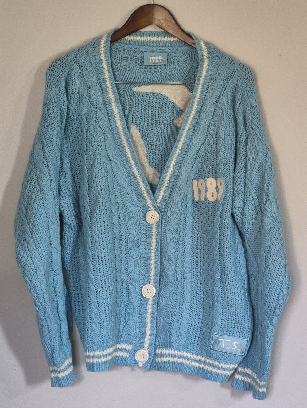 Taylor Swift 1989 Taylors Version Baby Blue Cardigan Medium / Large